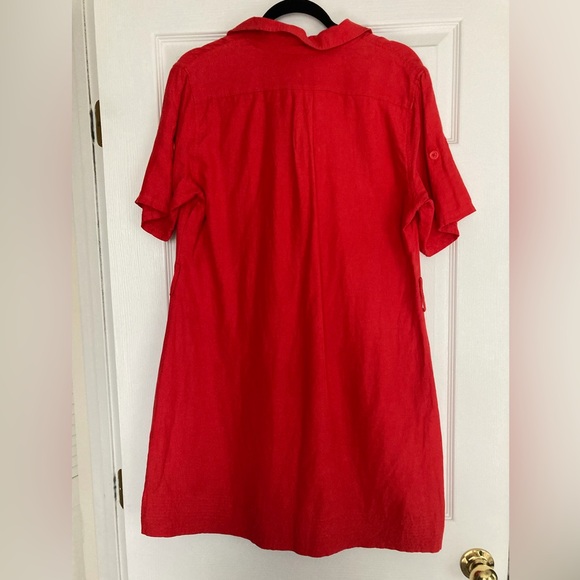 Banana Republic Linen Blend Shirt Dress - Picture 2 of 4
